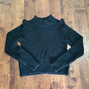 Wild Fable mock neck sweater size M black